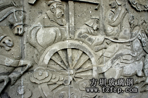 玻璃钢仿砂岩浮雕背景墙 玻璃钢仿砂岩浮雕背景墙