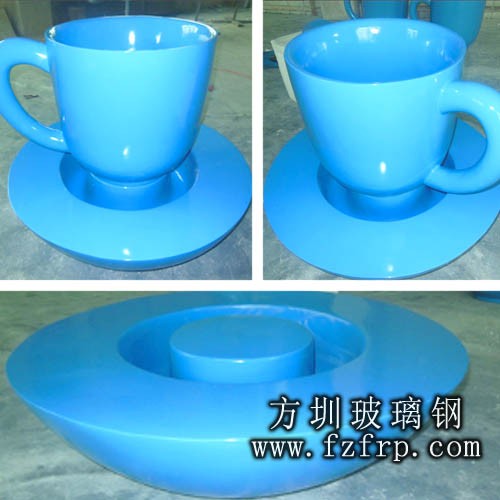 玻璃钢茶杯花盆组合图 玻璃钢茶杯花盆组合图