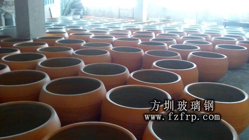 玻璃钢花盆 韩国亚细亚定做大量方圳玻璃钢花盆(图1)