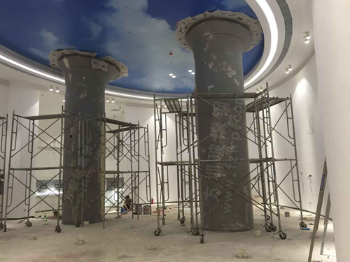 玻璃钢装饰柱施工图