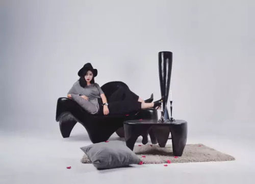 玻璃钢与木结合的高档玻璃钢家具