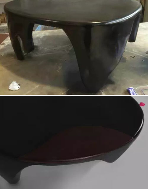 玻璃钢与木结合的高档玻璃钢家具喷漆