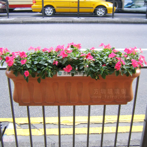 道路护栏花盆 道路护栏花盆
