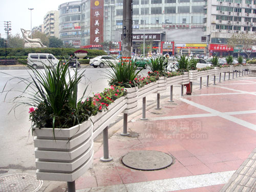 道路护栏花盆 道路护栏花盆