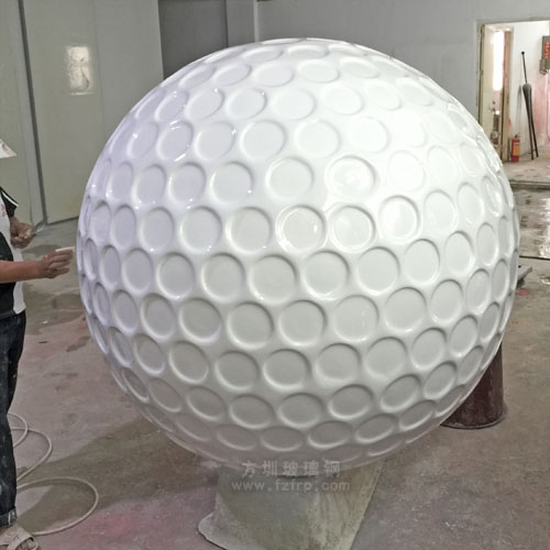 玻璃钢高尔夫球雕塑造型