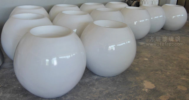 湖南商场圆形玻璃钢花盆成品展示 湖南商场圆形玻璃钢花盆成品展示