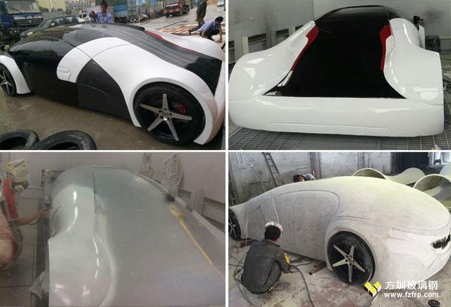 国外车展玻璃钢概念跑车模型方圳工厂制作图