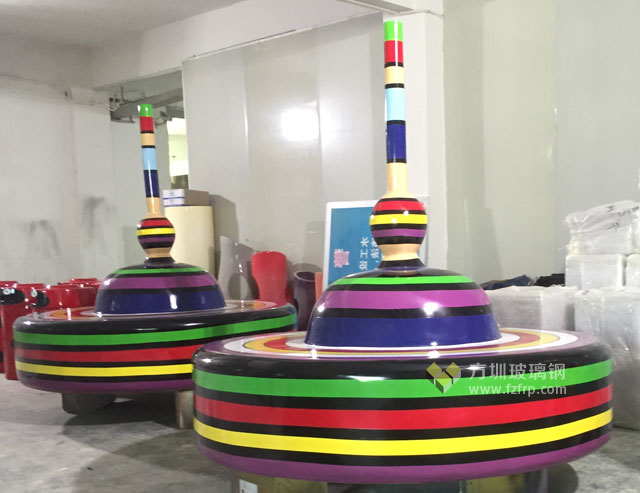 湖南商场棒棒糖创意造型玻璃钢休闲椅方圳工厂成品图