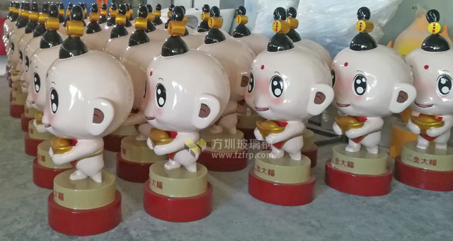 深圳珠宝企业定制玻璃钢卡通公仔雕塑 深圳珠宝企业定制玻璃钢卡通公仔雕塑