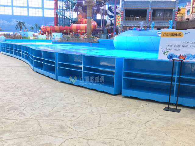 广州融创水世界玻璃钢鞋柜坐凳防潮耐用