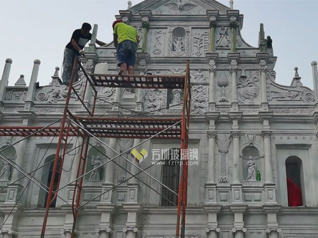 大三巴玻璃钢微缩景观模型