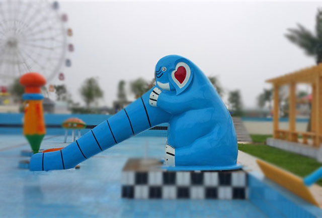 儿童卡通玻璃钢滑滑梯