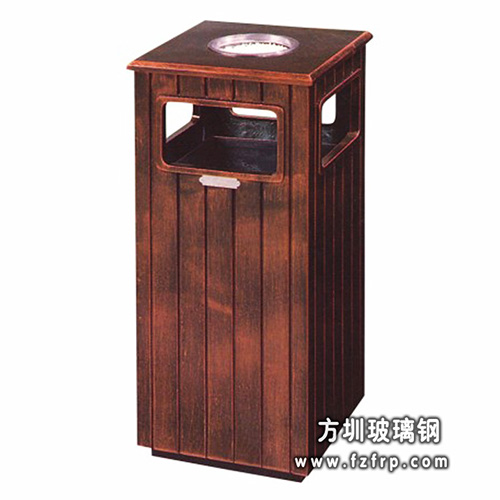 A42方形四孔玻璃钢垃圾桶