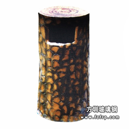 A49仿古铜璃钢环保垃圾桶