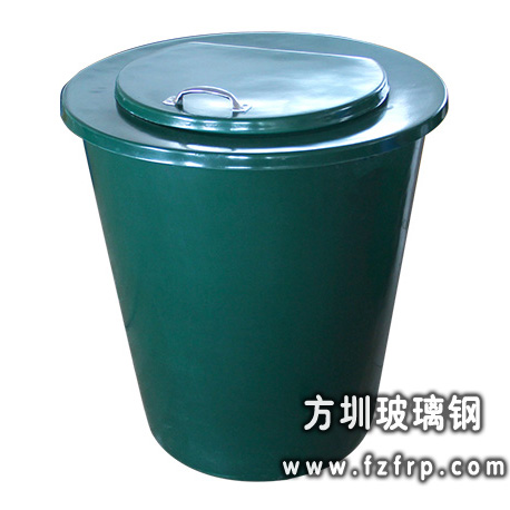 A78玻璃钢翻盖单桶垃圾桶 A78玻璃钢翻盖单桶垃圾桶
