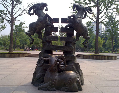 玻璃钢仿铸铜雕塑 玻璃钢仿铸铜雕塑
